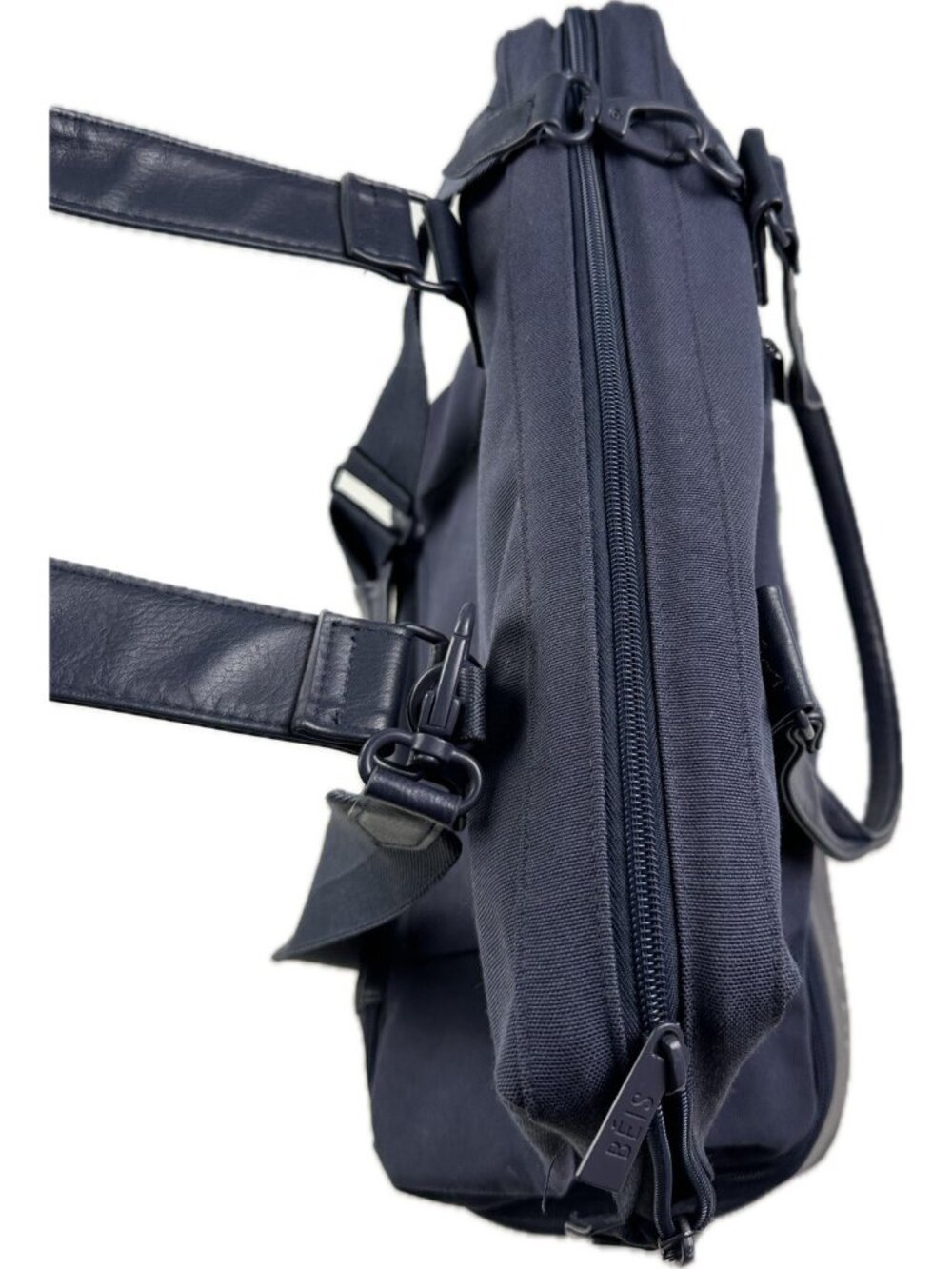 BEIS The Weekender Bag in Navy Blue Travel Tote - Picture 8 of 12
